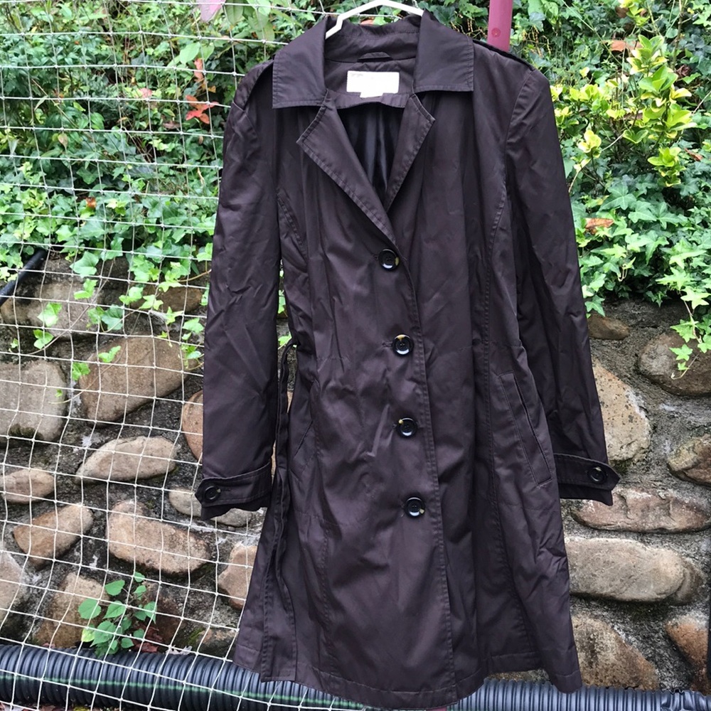 Chocolate brown Michael Korea trench coat